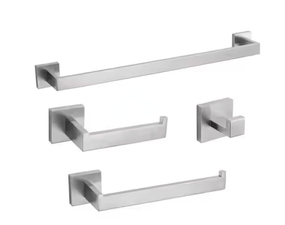4-piece Bath Fixtures - Brushed Nickel