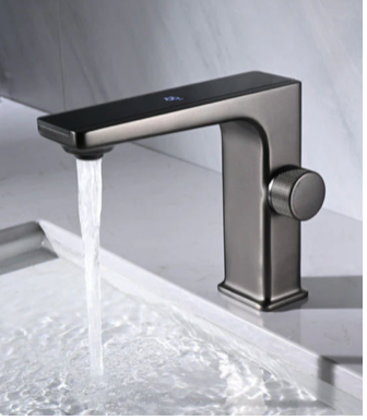 Bath Faucet - LED Digital - Gunmetal Gray