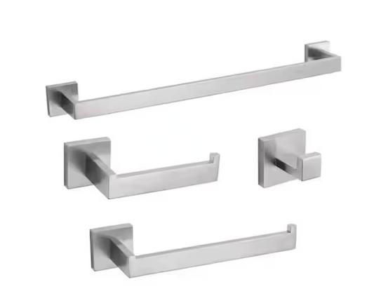 4-piece Bath Fixtures - Brushed Nickel