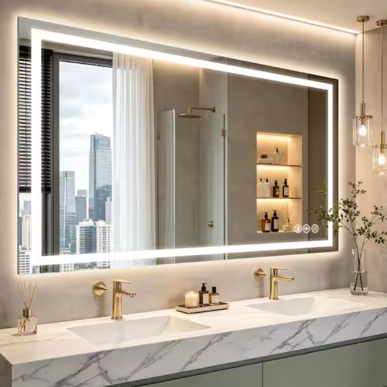 LED Mirror - Size Option 18"- 60" - 20"